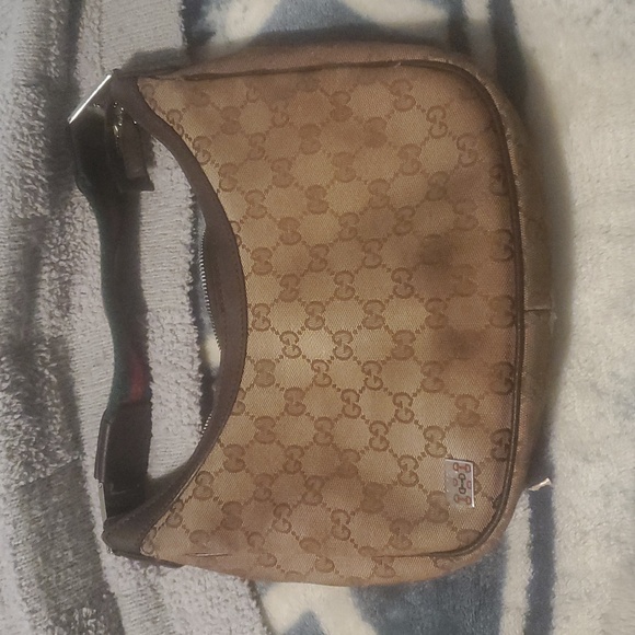 Authentic Gucci  Monogram Brown Shoulder Bag - Picture 6 of 16